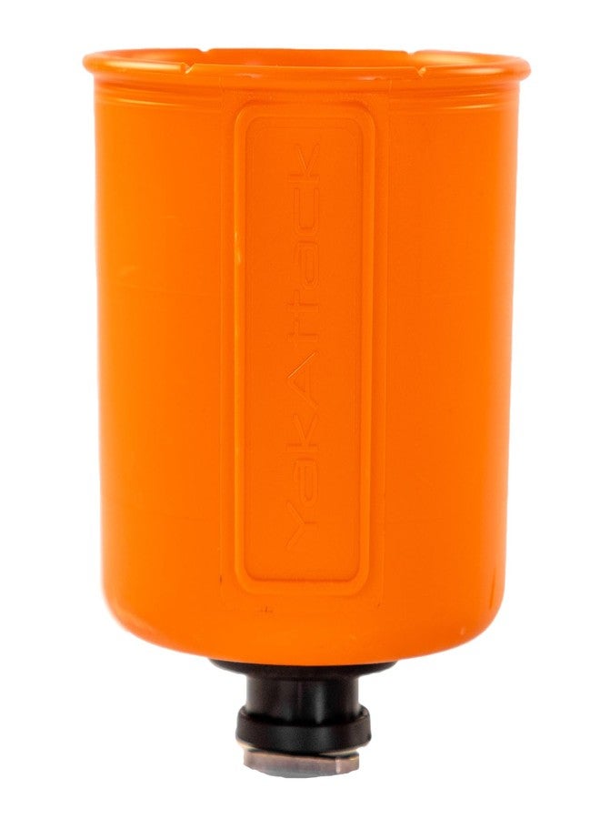 YakAttack MultiMount Cup Holder - Yak Attack Orange | Track Mount Drink Holder for Kayaks & Boats | Compatible with GearTrac & MightyMount | Secure & Versatile | Made in The USA - Image 1